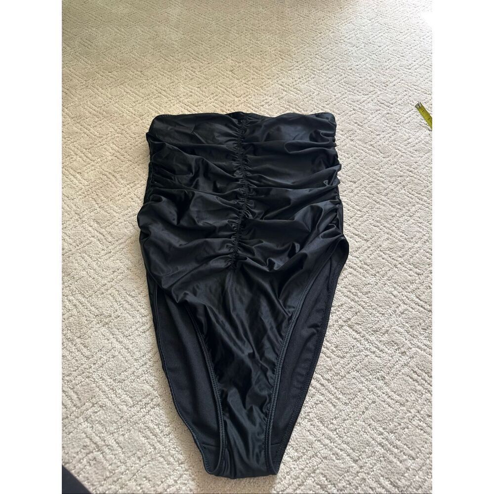 NWOT Good American Strapless 1-Piece Ruched Bathing Suit